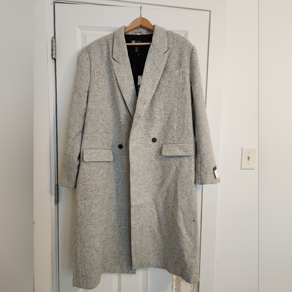 JF J.Ferrar Gray Trench Coat